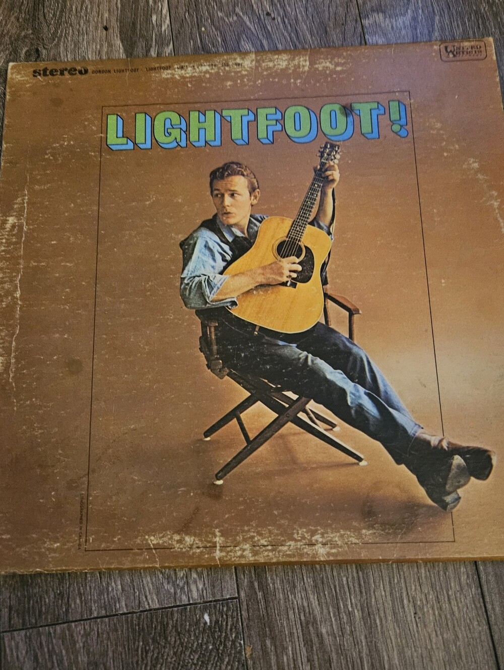 12" LP EX Gordon Lightfoot Lightfoot! 1968 United Artists Reissue UAS 6487